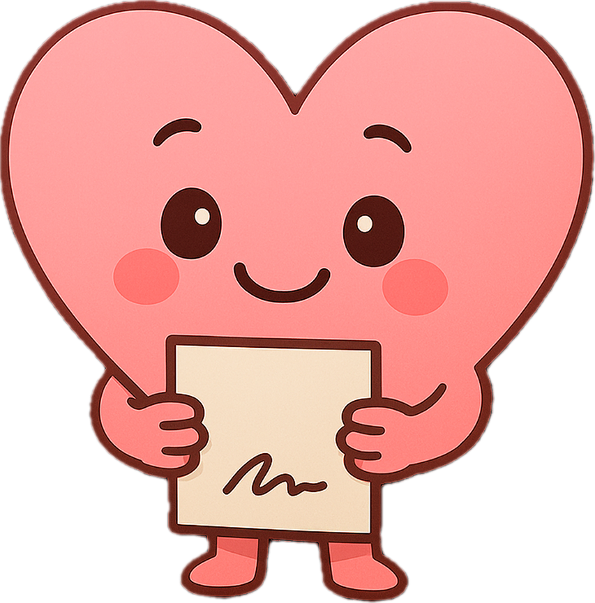 Heartly with message